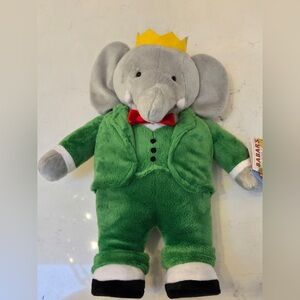 Babar the Elephant Plush YOTTOY Collection NWT Crown Outfit